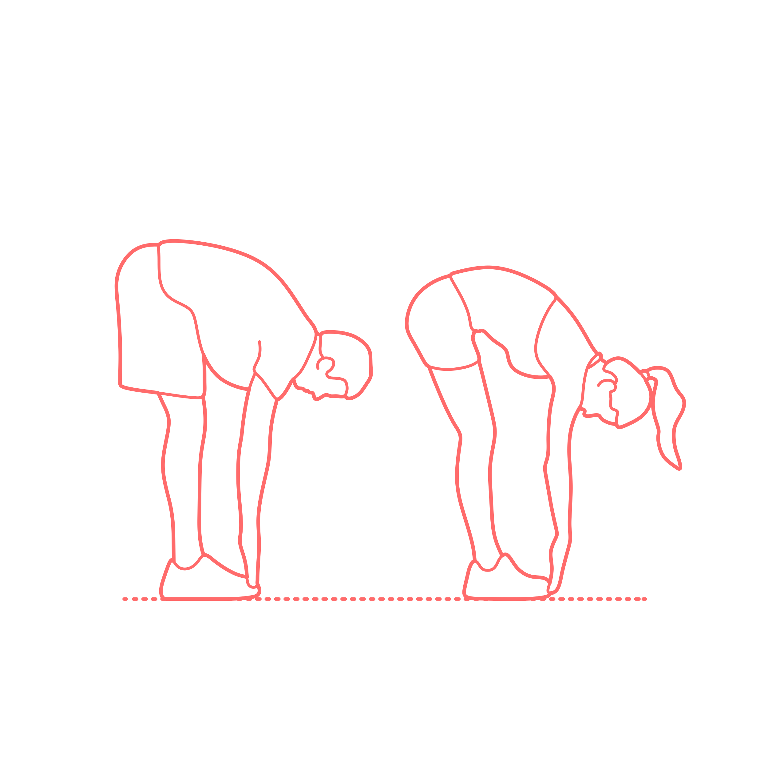 Humans Stretching Standing Hamstring Stretch Stencil Svg Design File Free Vectors